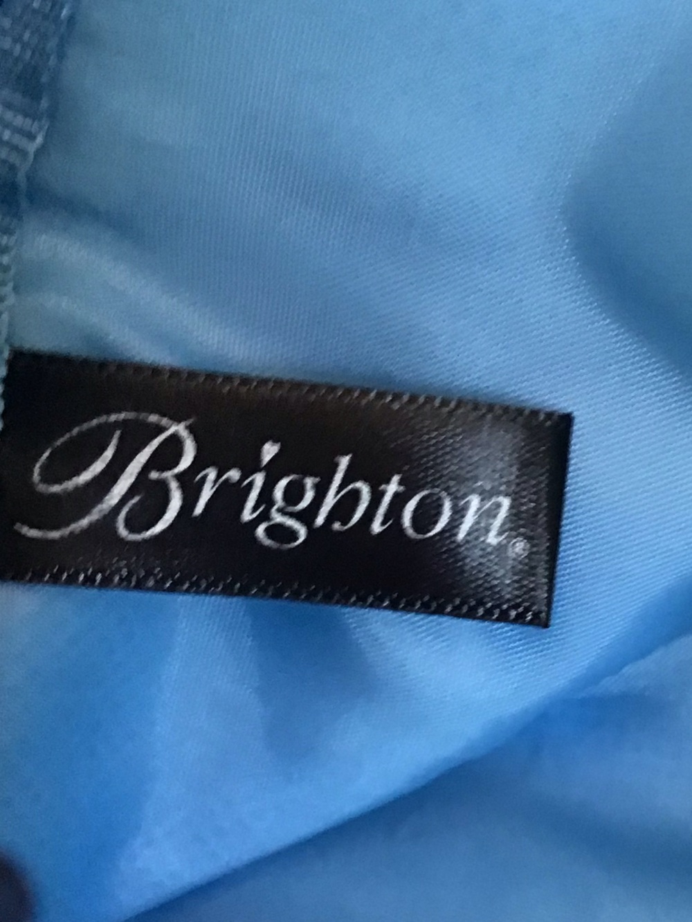 Brighton Blue White Nylon Tote - Picture 11 of 11